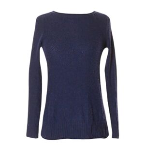 NEW GAP NAVY BLUE 100% MERINO WOOL LARGE PULLOVER SWEATER